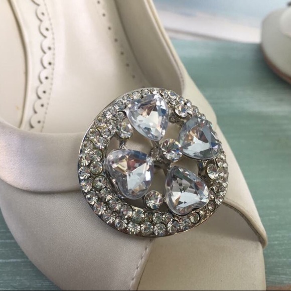 Benjamin Adams wedding heels 6 Swarovski crystal - Picture 3 of 3